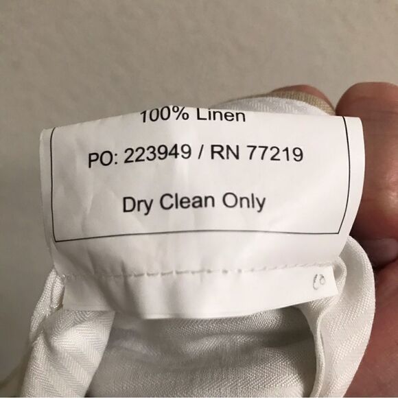 Pronto Uomo platinum tan linen trouser pants 38 - Picture 7 of 7